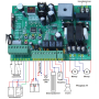 Coffret commande portail battant 230V WiFi 2 télécommandes